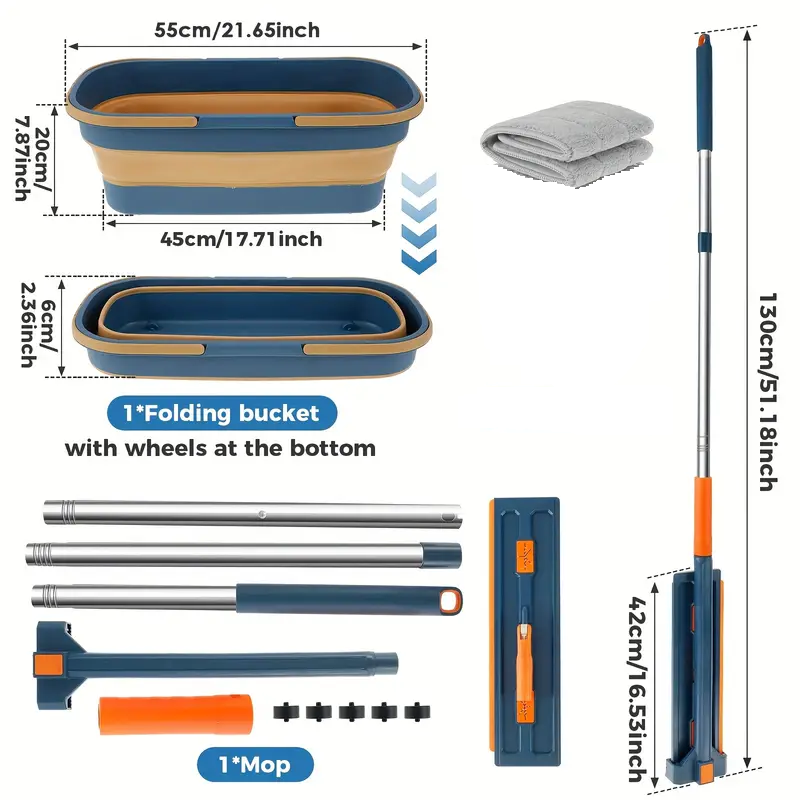 Mopa 360° SpinClean™ Exprimible 🌟 + Balde de Regalo🎁+ Repuesto🎁