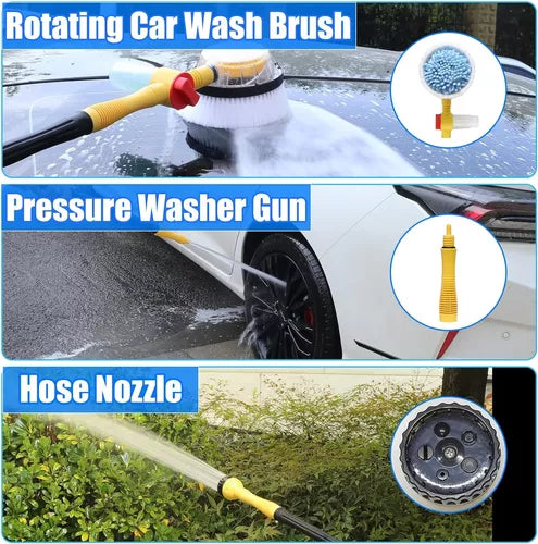 💦Limpiador Giratorio TurboBrush con Espuma Automática🚗