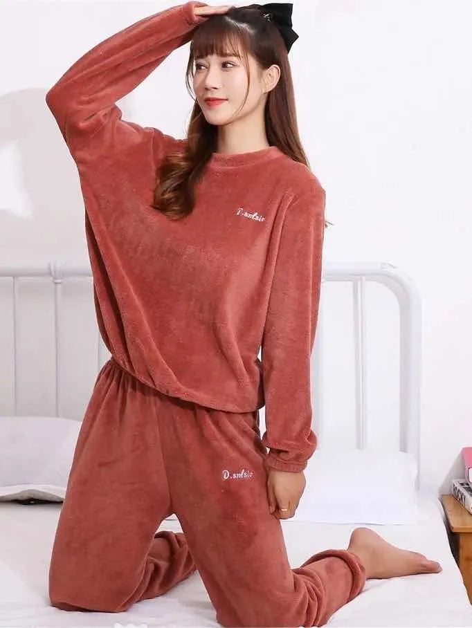 Pijama Conjunto De Invierno Plush Unisex