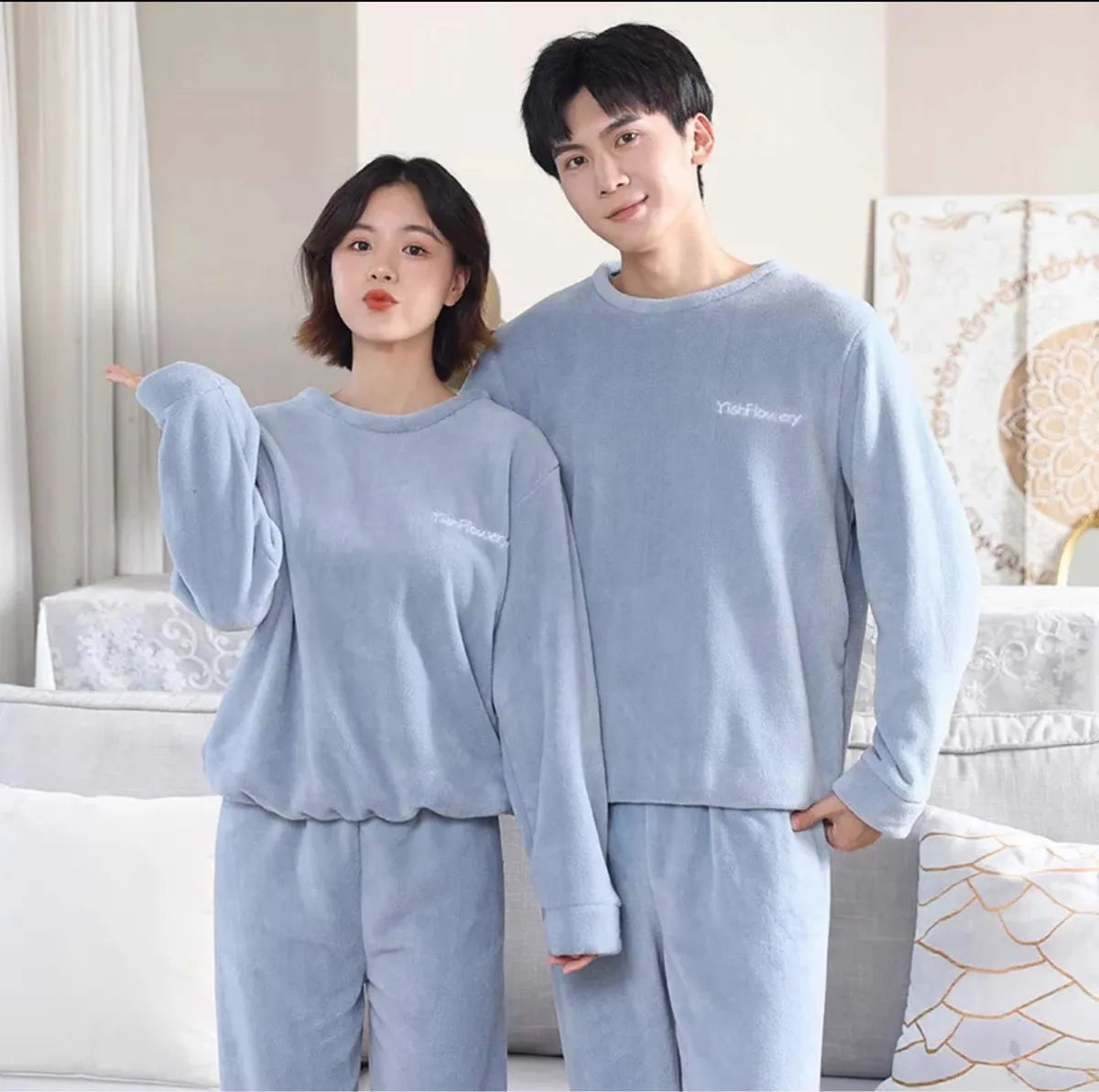 Pijama Conjunto De Invierno Plush Unisex