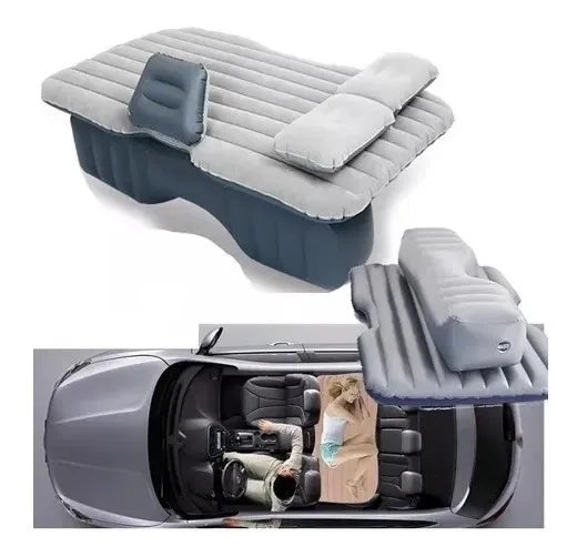 Colchon 🛏 Inflable para Automovil 🚗 + Inflador Eléctrico