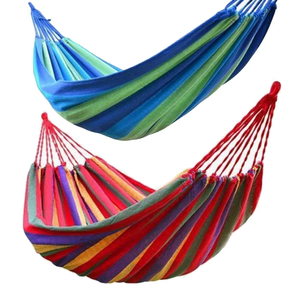 Hamaca 2 Plaza 🏞 Portatil 🏕 + Accesorios 🏖