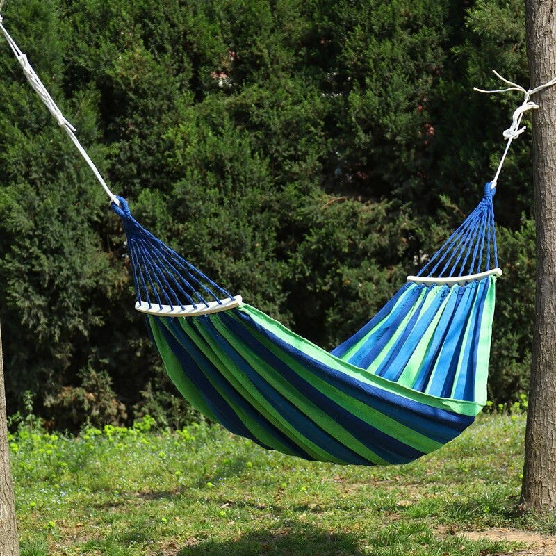 Hamaca 2 Plaza 🏞 Portatil 🏕 + Accesorios 🏖