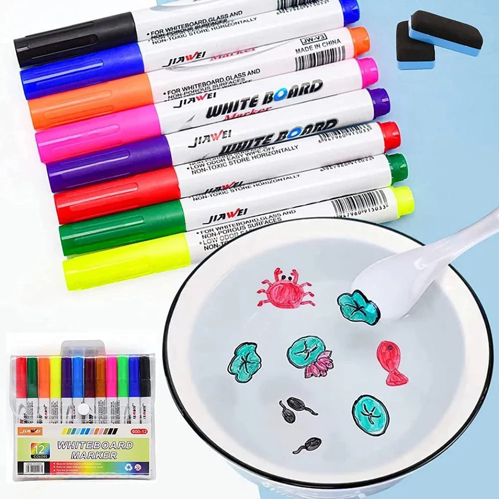 Marcadores Mágicos 💧🟡🔴🟢🟣🔵 Pintura al agua para niños 👶