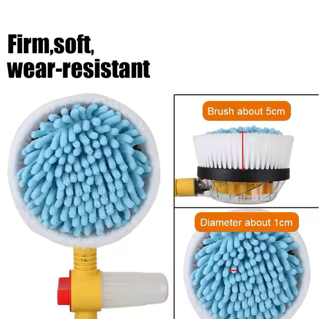 💦Limpiador Giratorio TurboBrush con Espuma Automática🚗
