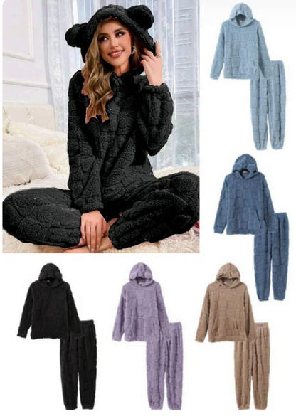 🧥Pijama de Corazones con Capucha❄️ PARA EL INVIERNO