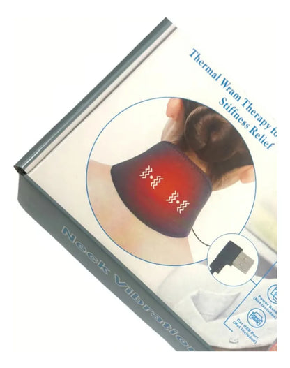 Masajeador 💆 Térmico De Cuello 2 en 1 (Vibración 📳 y Terapia Calor🌡️)