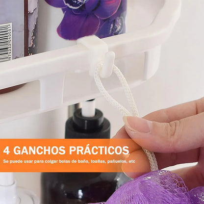 Estante Organizador de Baño WC de 3 Niveles🛁 – Práctico y Moderno💧