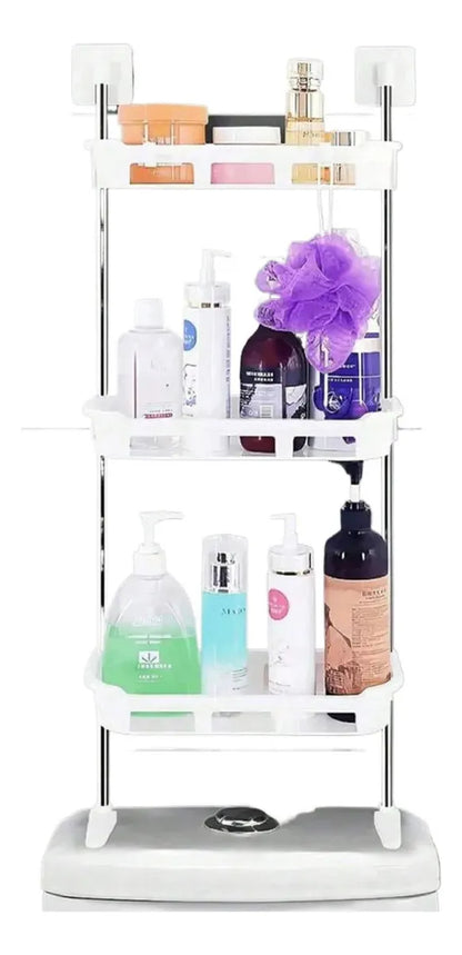 Estante Organizador de Baño WC de 3 Niveles🛁 – Práctico y Moderno💧