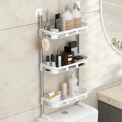 Estante Organizador de Baño WC de 3 Niveles🛁 – Práctico y Moderno💧
