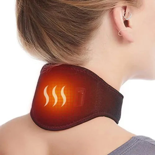 Masajeador 💆 Térmico De Cuello 2 en 1 (Vibración 📳 y Terapia Calor🌡️)