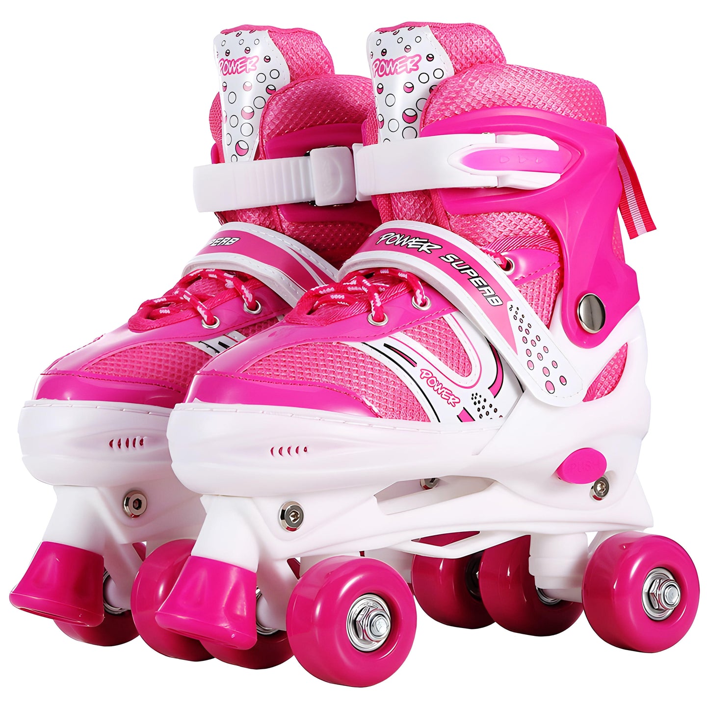 🛼 Patines ROLLER Ajustables 4 Ruedas para Niños+Casco, Rodilleras, Coderas y Muñequeras de REGALO🔥