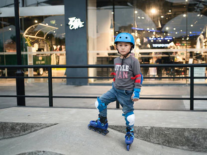 🛼 Patines ROLLER Ajustables 4 Ruedas para Niños+Casco, Rodilleras, Coderas y Muñequeras de REGALO🔥