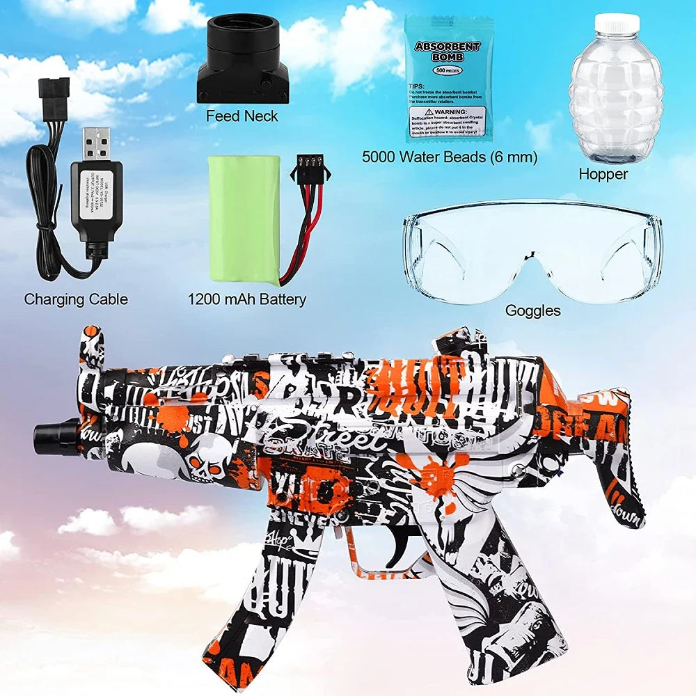 Pistola Hidro Gel  Automáica Recargable 🔋 + 10.000 Municiones Hidrogel  💧