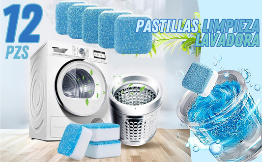 💊Pastillas Efervescentes Limpia Lavadora🫧 | Elimina Sarro, Olores y Bacterias🧼