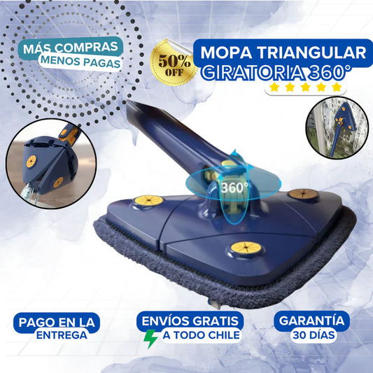 ✨ Mopa Triangular 360° Giratoria MULTIUSOS💦